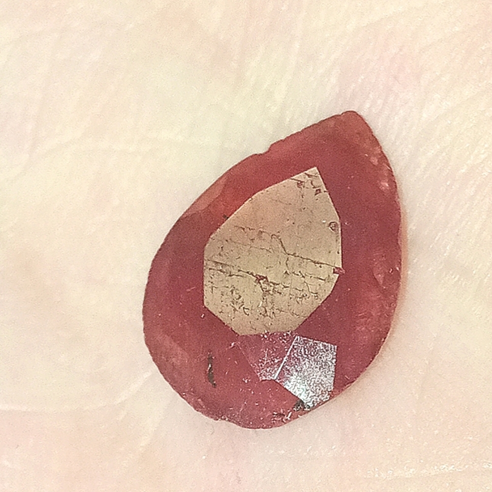 4.20 Ruby transparent gemstone AA Quality Pear Cut Ruby Loose Gemstone